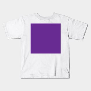 Solid Grape Light Purple  Monochrome Minimal Design Kids T-Shirt